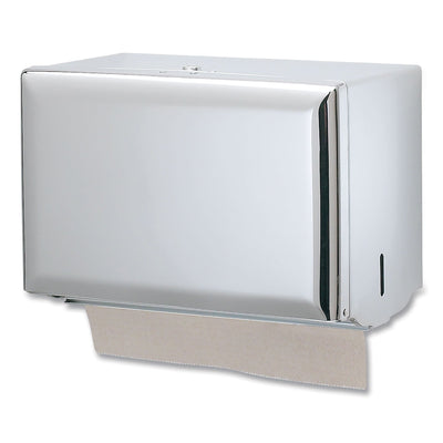 San Jamar Singlefold Paper Towel Dispenser, 10.75 x 6 x 7.5, Chrome San Jamar Singlefold Paper Towel Dispenser, 10.75 x 6 x 7.5, Chrome