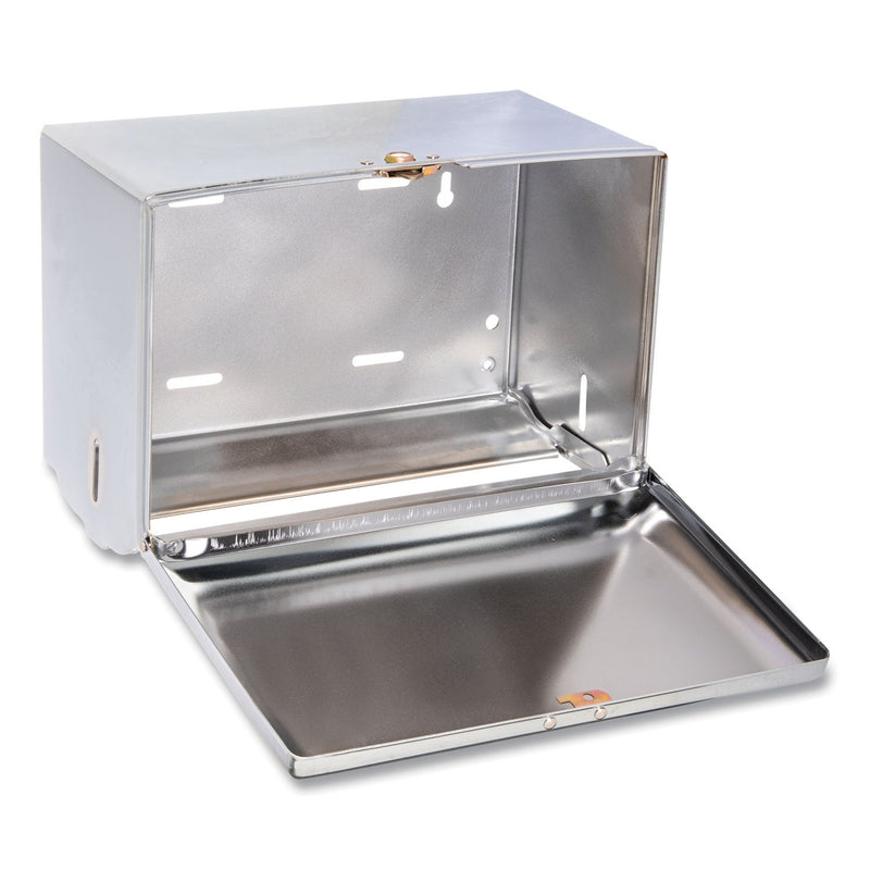 San Jamar Singlefold Paper Towel Dispenser, 10.75 x 6 x 7.5, Chrome San Jamar Singlefold Paper Towel Dispenser, 10.75 x 6 x 7.5, Chrome
