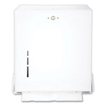 San Jamar True Fold C-Fold/Multifold Paper Towel Dispenser, 11.63 x 5 x 14.5, White San Jamar True Fold C-Fold/Multifold Paper Towel Dispenser, 11.63 x 5 x 14.5, White