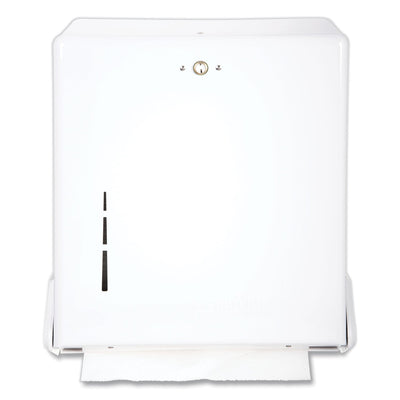 San Jamar True Fold C-Fold/Multifold Paper Towel Dispenser, 11.63 x 5 x 14.5, White San Jamar True Fold C-Fold/Multifold Paper Towel Dispenser, 11.63 x 5 x 14.5, White