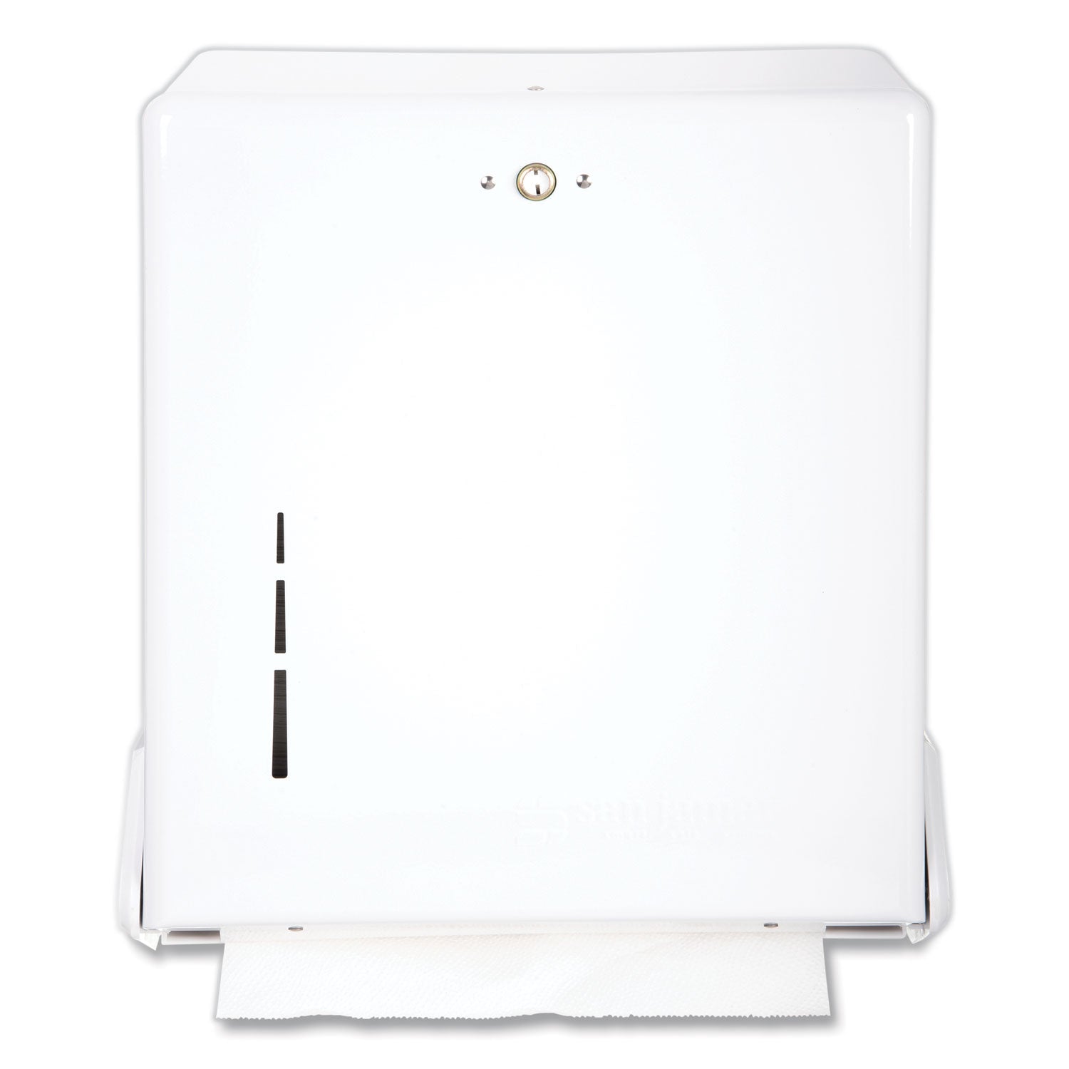 San Jamar True Fold C-Fold/Multifold Paper Towel Dispenser, 11.63 x 5 x 14.5, White San Jamar True Fold C-Fold/Multifold Paper Towel Dispenser, 11.63 x 5 x 14.5, White