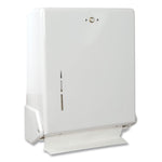 San Jamar True Fold C-Fold/Multifold Paper Towel Dispenser, 11.63 x 5 x 14.5, White San Jamar True Fold C-Fold/Multifold Paper Towel Dispenser, 11.63 x 5 x 14.5, White