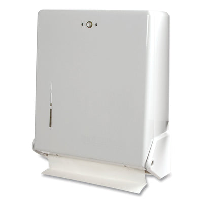 San Jamar True Fold C-Fold/Multifold Paper Towel Dispenser, 11.63 x 5 x 14.5, White San Jamar True Fold C-Fold/Multifold Paper Towel Dispenser, 11.63 x 5 x 14.5, White