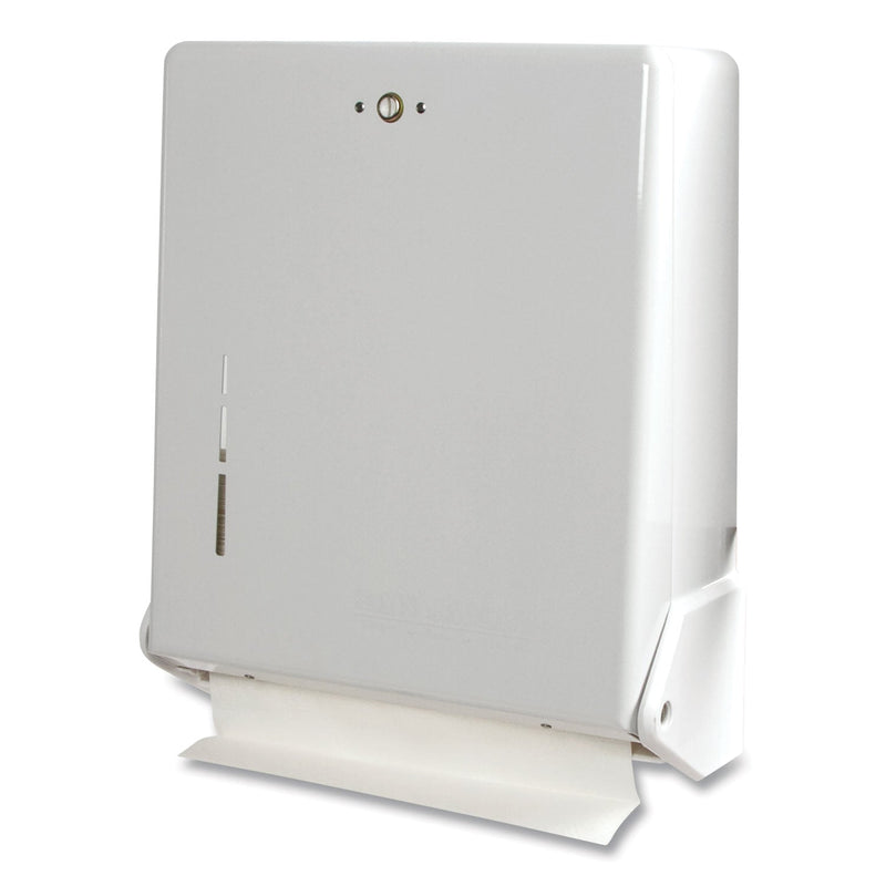 San Jamar True Fold C-Fold/Multifold Paper Towel Dispenser, 11.63 x 5 x 14.5, White San Jamar True Fold C-Fold/Multifold Paper Towel Dispenser, 11.63 x 5 x 14.5, White