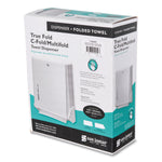 San Jamar True Fold C-Fold/Multifold Paper Towel Dispenser, 11.63 x 5 x 14.5, White San Jamar True Fold C-Fold/Multifold Paper Towel Dispenser, 11.63 x 5 x 14.5, White