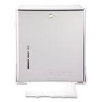 San Jamar True Fold C-Fold/Multifold Paper Towel Dispenser, 11.63 x 5 x 14.5, Chrome San Jamar True Fold C-Fold/Multifold Paper Towel Dispenser, 11.63 x 5 x 14.5, Chrome