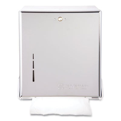 San Jamar True Fold C-Fold/Multifold Paper Towel Dispenser, 11.63 x 5 x 14.5, Chrome San Jamar True Fold C-Fold/Multifold Paper Towel Dispenser, 11.63 x 5 x 14.5, Chrome