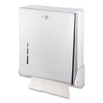 San Jamar True Fold C-Fold/Multifold Paper Towel Dispenser, 11.63 x 5 x 14.5, Chrome San Jamar True Fold C-Fold/Multifold Paper Towel Dispenser, 11.63 x 5 x 14.5, Chrome