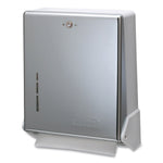 San Jamar True Fold C-Fold/Multifold Paper Towel Dispenser, 11.63 x 5 x 14.5, Chrome San Jamar True Fold C-Fold/Multifold Paper Towel Dispenser, 11.63 x 5 x 14.5, Chrome