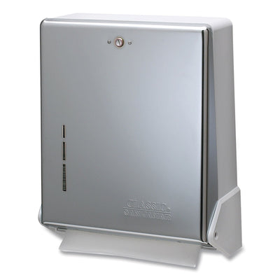 San Jamar True Fold C-Fold/Multifold Paper Towel Dispenser, 11.63 x 5 x 14.5, Chrome San Jamar True Fold C-Fold/Multifold Paper Towel Dispenser, 11.63 x 5 x 14.5, Chrome
