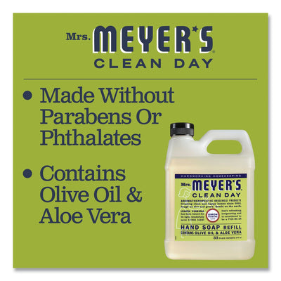 Mrs. Meyer's Clean Day Liquid Hand Soap, Lemon, 33 oz, 6/Carton Mrs. Meyer's Clean Day Liquid Hand Soap, Lemon, 33 oz, 6/Carton