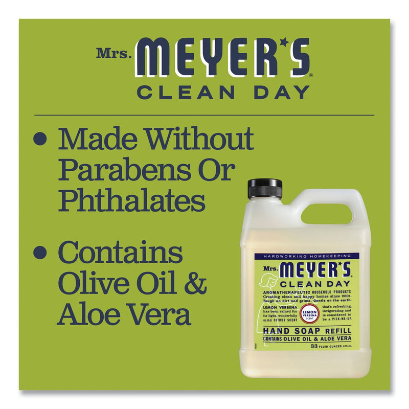 Mrs. Meyer's Clean Day Liquid Hand Soap, Lemon, 33 oz, 6/Carton Mrs. Meyer's Clean Day Liquid Hand Soap, Lemon, 33 oz, 6/Carton