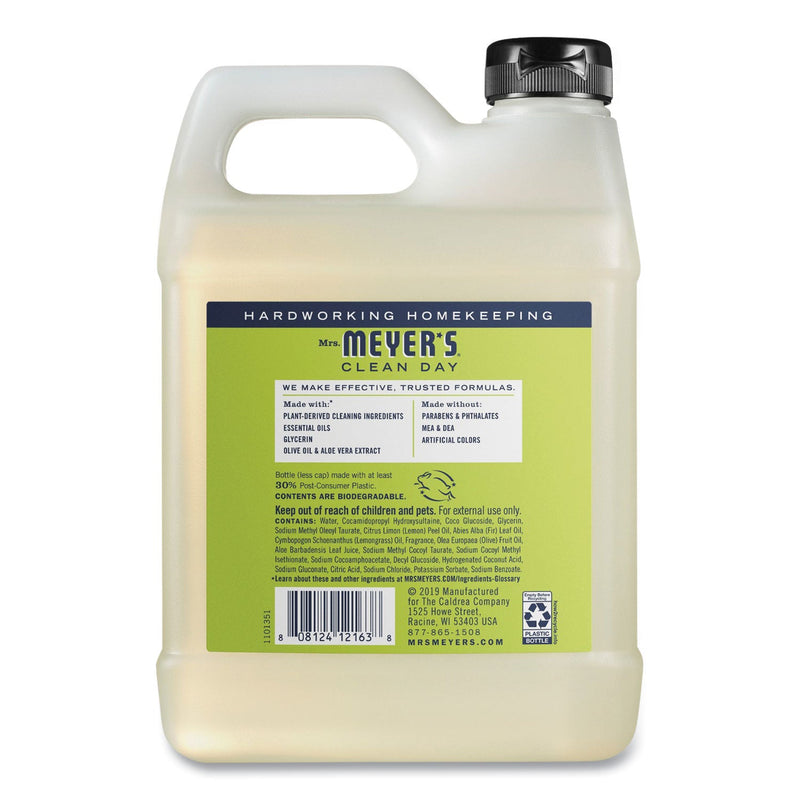 Mrs. Meyer's Clean Day Liquid Hand Soap, Lemon, 33 oz, 6/Carton Mrs. Meyer's Clean Day Liquid Hand Soap, Lemon, 33 oz, 6/Carton