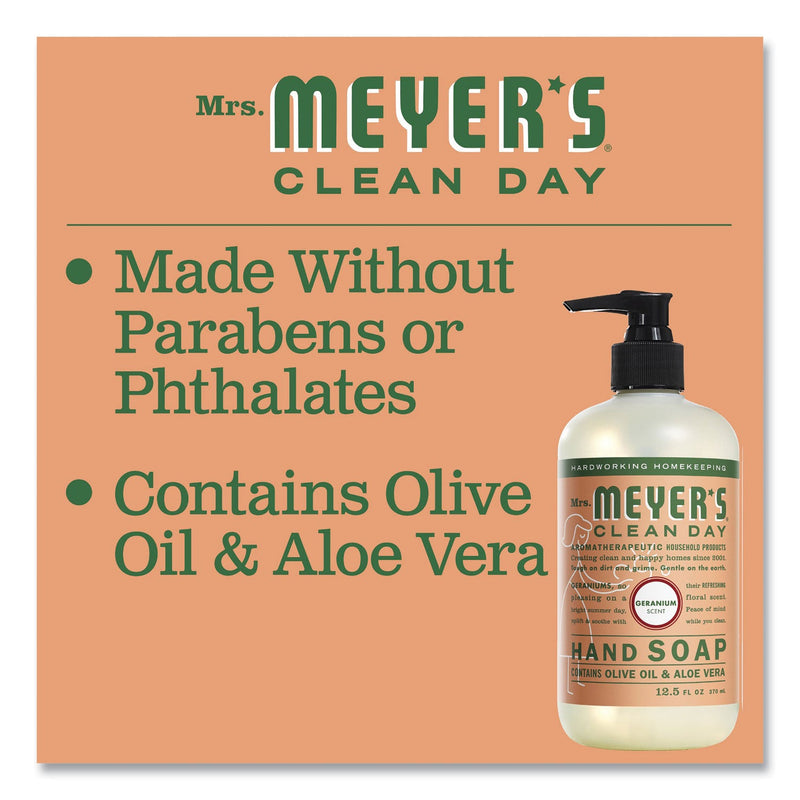 Mrs. Meyer's Clean Day Liquid Hand Soap, Geranium, 12.5 oz Mrs. Meyer's Clean Day Liquid Hand Soap, Geranium, 12.5 oz