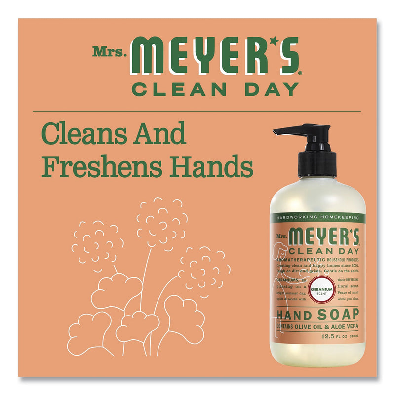 Mrs. Meyer's Clean Day Liquid Hand Soap, Geranium, 12.5 oz Mrs. Meyer's Clean Day Liquid Hand Soap, Geranium, 12.5 oz