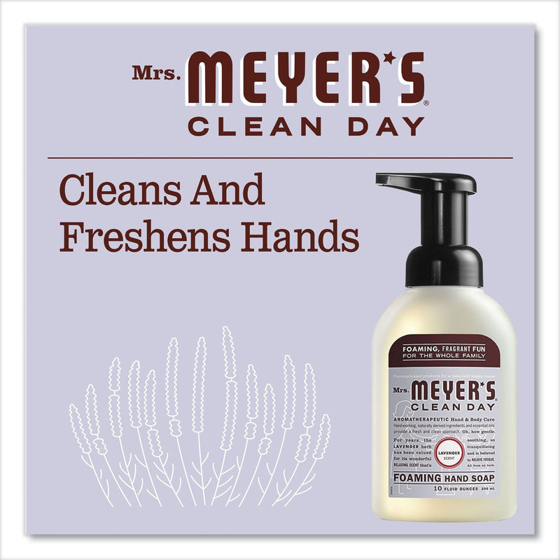 Mrs. Meyer's Foaming Hand Soap, Lavender, 10 oz, 6/Carton Mrs. Meyer's Foaming Hand Soap, Lavender, 10 oz, 6/Carton