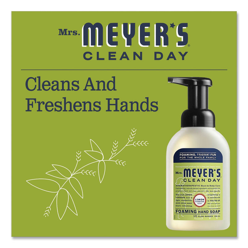 Mrs. Meyer's Foaming Hand Soap, Lemon Verbena, 10 oz, 6/Carton Mrs. Meyer's Foaming Hand Soap, Lemon Verbena, 10 oz, 6/Carton