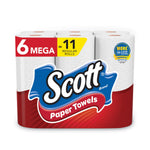 Scott Choose-a-Size Mega Kitchen Roll Paper Towels, 1-Ply, 102/Roll, 6 Rolls/Pack, 4 Packs/Carton Scott Choose-a-Size Mega Kitchen Roll Paper Towels, 1-Ply, 102/Roll, 6 Rolls/Pack, 4 Packs/Carton