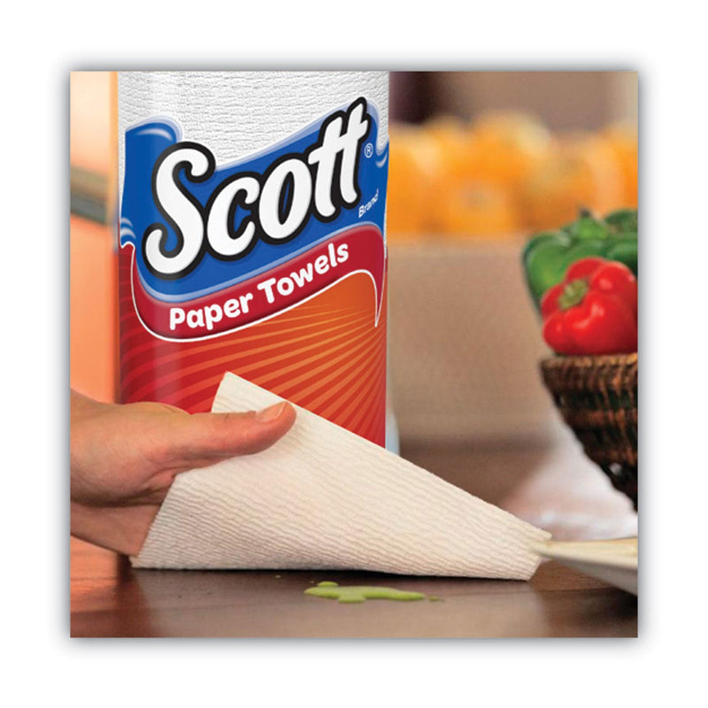 Scott Choose-a-Size Mega Kitchen Roll Paper Towels, 1-Ply, 102/Roll, 6 Rolls/Pack, 4 Packs/Carton Scott Choose-a-Size Mega Kitchen Roll Paper Towels, 1-Ply, 102/Roll, 6 Rolls/Pack, 4 Packs/Carton