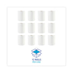 Boardwalk Hardwound Paper Towels, 1-Ply, 8" x 600 ft, White, 2" Core, 12 Rolls/Carton Boardwalk Hardwound Paper Towels, 1-Ply, 8" x 600 ft, White, 2" Core, 12 Rolls/Carton