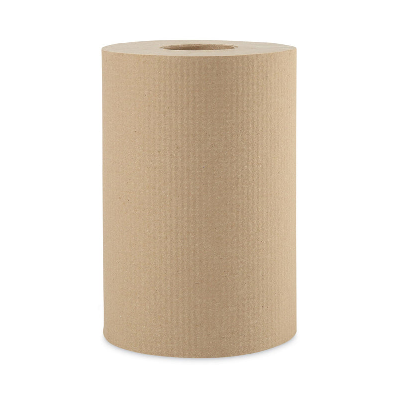 Boardwalk Hardwound Paper Towels, 1-Ply, 8" x 350 ft, Natural, 12 Rolls/Carton Boardwalk Hardwound Paper Towels, 1-Ply, 8" x 350 ft, Natural, 12 Rolls/Carton