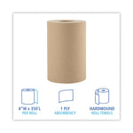 Boardwalk Hardwound Paper Towels, 1-Ply, 8" x 350 ft, Natural, 12 Rolls/Carton Boardwalk Hardwound Paper Towels, 1-Ply, 8" x 350 ft, Natural, 12 Rolls/Carton