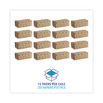 Boardwalk Singlefold Paper Towels, 1-Ply, 9 x 9.45, Natural, 250/Pack, 16 Packs/Carton Boardwalk Singlefold Paper Towels, 1-Ply, 9 x 9.45, Natural, 250/Pack, 16 Packs/Carton
