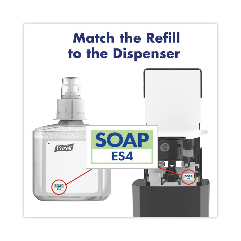 PURELL HEALTHY SOAP 0.5% BAK Antimicrobial Foam, For ES4 Dispensers, Plum, 1,200 mL, 2/Carton PURELL HEALTHY SOAP 0.5% BAK Antimicrobial Foam, For ES4 Dispensers, Plum, 1,200 mL, 2/Carton