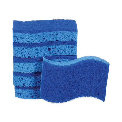 Scotch-Brite Non-Scratch Multi-Purpose Scrub Sponge, 4.4 x 2.6, 0.8" Thick, Blue, 6/Pack Scotch-Brite Non-Scratch Multi-Purpose Scrub Sponge, 4.4 x 2.6, 0.8" Thick, Blue, 6/Pack