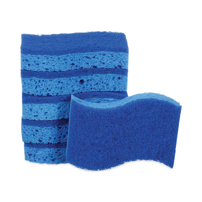 Scotch-Brite Non-Scratch Multi-Purpose Scrub Sponge, 4.4 x 2.6, 0.8" Thick, Blue, 6/Pack Scotch-Brite Non-Scratch Multi-Purpose Scrub Sponge, 4.4 x 2.6, 0.8" Thick, Blue, 6/Pack