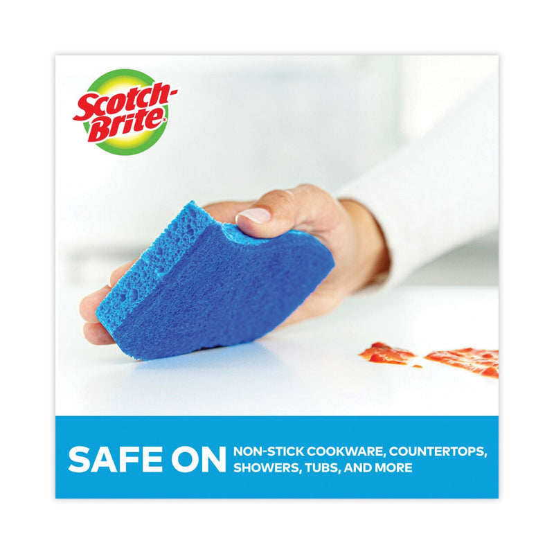 Scotch-Brite Non-Scratch Multi-Purpose Scrub Sponge, 4.4 x 2.6, 0.8" Thick, Blue, 6/Pack Scotch-Brite Non-Scratch Multi-Purpose Scrub Sponge, 4.4 x 2.6, 0.8" Thick, Blue, 6/Pack