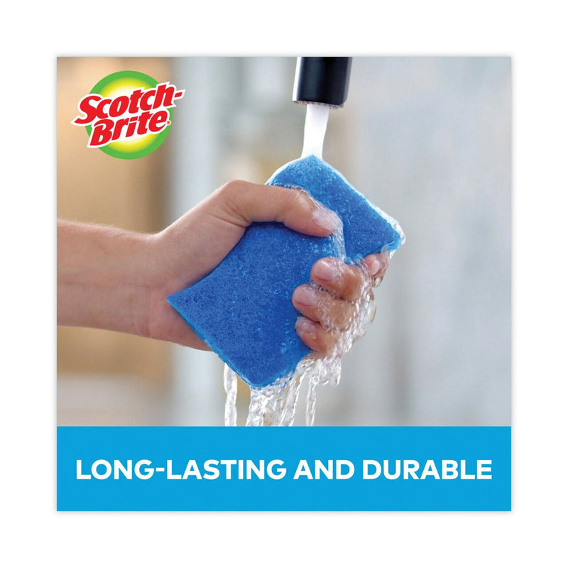 Scotch-Brite Non-Scratch Multi-Purpose Scrub Sponge, 4.4 x 2.6, 0.8" Thick, Blue, 6/Pack Scotch-Brite Non-Scratch Multi-Purpose Scrub Sponge, 4.4 x 2.6, 0.8" Thick, Blue, 6/Pack