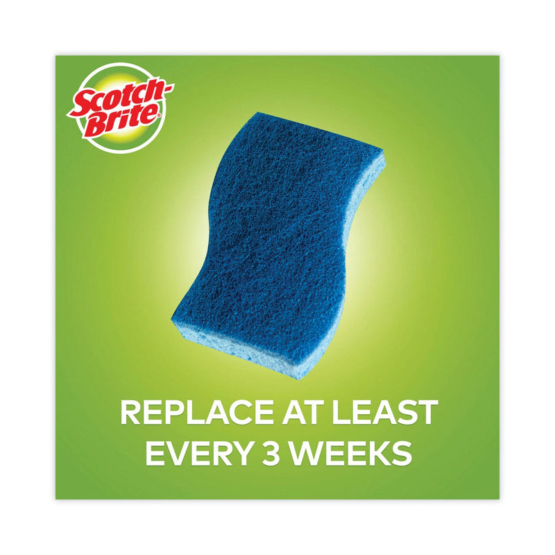 Scotch-Brite Non-Scratch Multi-Purpose Scrub Sponge, 4.4 x 2.6, 0.8" Thick, Blue, 6/Pack Scotch-Brite Non-Scratch Multi-Purpose Scrub Sponge, 4.4 x 2.6, 0.8" Thick, Blue, 6/Pack