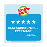 Scotch-Brite Non-Scratch Multi-Purpose Scrub Sponge, 4.4 x 2.6, 0.8" Thick, Blue, 6/Pack Scotch-Brite Non-Scratch Multi-Purpose Scrub Sponge, 4.4 x 2.6, 0.8" Thick, Blue, 6/Pack