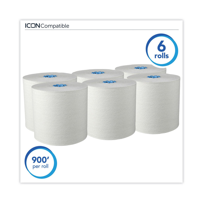 Scott Pro Hard Roll Paper Towels with Absorbency Pockets, for Scott Pro Dispenser, Blue Core Only, 7.5" x 900 ft, 6 Rolls/Carton Scott Pro Hard Roll Paper Towels with Absorbency Pockets, for Scott Pro Dispenser, Blue Core Only, 7.5" x 900 ft, 6 Rolls/Carton