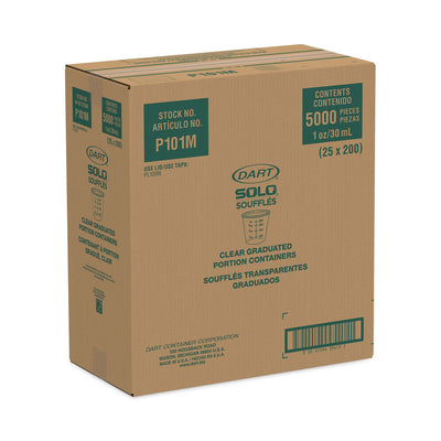 Dart Plastic Medical and Dental Cups, 1 oz, Clear, Graduated, 5,000/Carton Dart Plastic Medical and Dental Cups, 1 oz, Clear, Graduated, 5,000/Carton