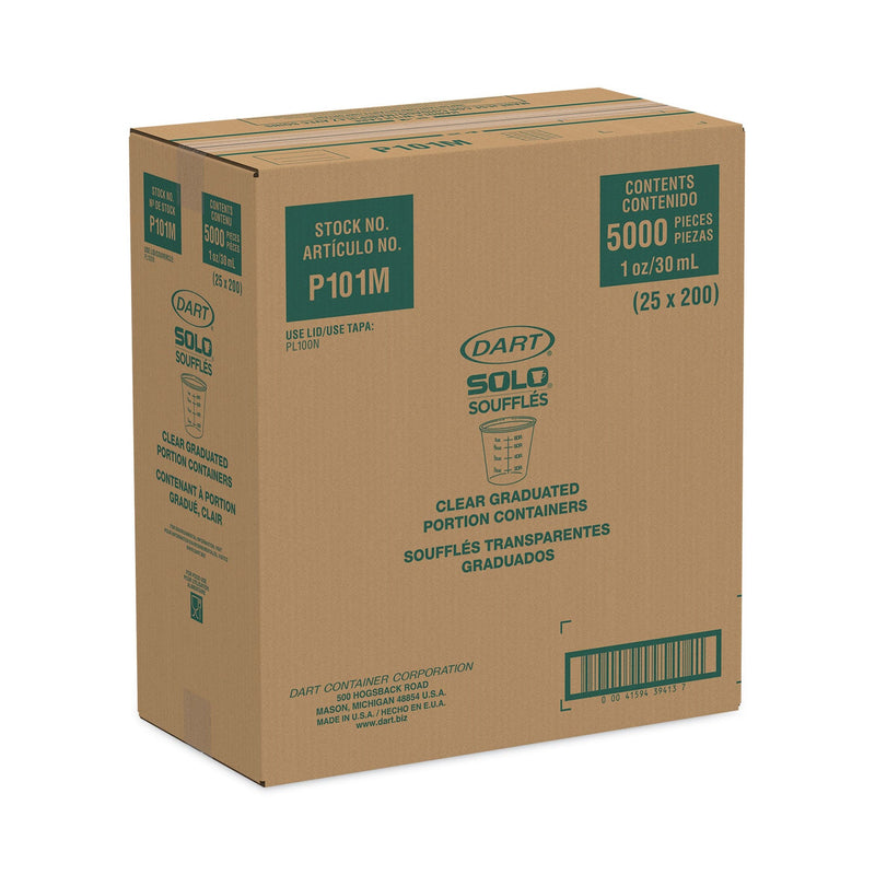 Dart Plastic Medical and Dental Cups, 1 oz, Clear, Graduated, 5,000/Carton Dart Plastic Medical and Dental Cups, 1 oz, Clear, Graduated, 5,000/Carton