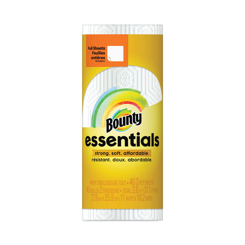 Bounty Essentials Kitchen Roll Paper Towels, 2-Ply, 11 x 10.2, 40 Sheets/Roll Bounty Essentials Kitchen Roll Paper Towels, 2-Ply, 11 x 10.2, 40 Sheets/Roll