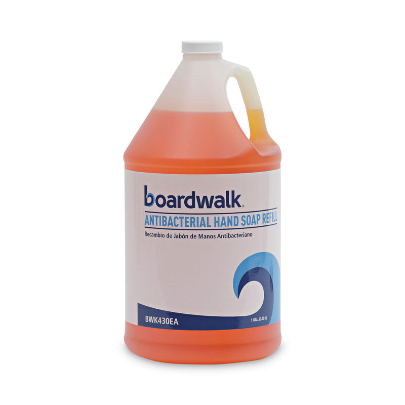 Boardwalk Antibacterial Liquid Soap, Clean Scent, 1 gal Bottle, 4/Carton Boardwalk Antibacterial Liquid Soap, Clean Scent, 1 gal Bottle, 4/Carton