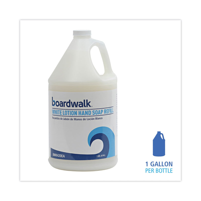 Boardwalk Mild Cleansing Lotion Soap, Cherry Scent, Liquid, 1 gal Bottle, 4/Carton Boardwalk Mild Cleansing Lotion Soap, Cherry Scent, Liquid, 1 gal Bottle, 4/Carton