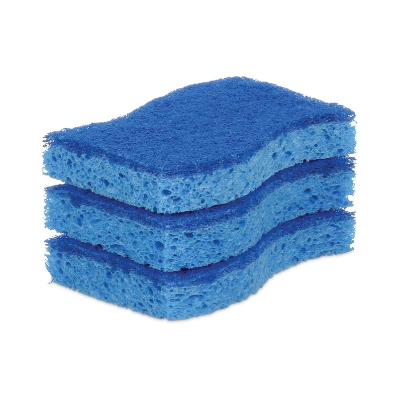 Scotch-Brite Non-Scratch Multi-Purpose Scrub Sponge, 4.4 x 2.6, 0.8" Thick, Blue, 3/Pack Scotch-Brite Non-Scratch Multi-Purpose Scrub Sponge, 4.4 x 2.6, 0.8" Thick, Blue, 3/Pack