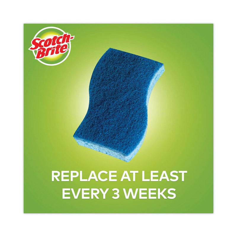 Scotch-Brite Non-Scratch Multi-Purpose Scrub Sponge, 4.4 x 2.6, 0.8" Thick, Blue, 3/Pack Scotch-Brite Non-Scratch Multi-Purpose Scrub Sponge, 4.4 x 2.6, 0.8" Thick, Blue, 3/Pack
