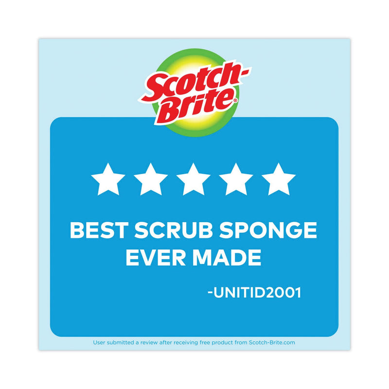 Scotch-Brite Non-Scratch Multi-Purpose Scrub Sponge, 4.4 x 2.6, 0.8" Thick, Blue, 3/Pack Scotch-Brite Non-Scratch Multi-Purpose Scrub Sponge, 4.4 x 2.6, 0.8" Thick, Blue, 3/Pack