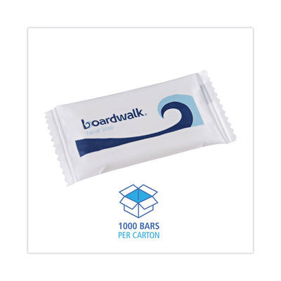 Boardwalk Face and Body Soap, Flow Wrapped, Floral Fragrance, # 1/2 Bar, 1000/Carton Boardwalk Face and Body Soap, Flow Wrapped, Floral Fragrance, # 1/2 Bar, 1000/Carton