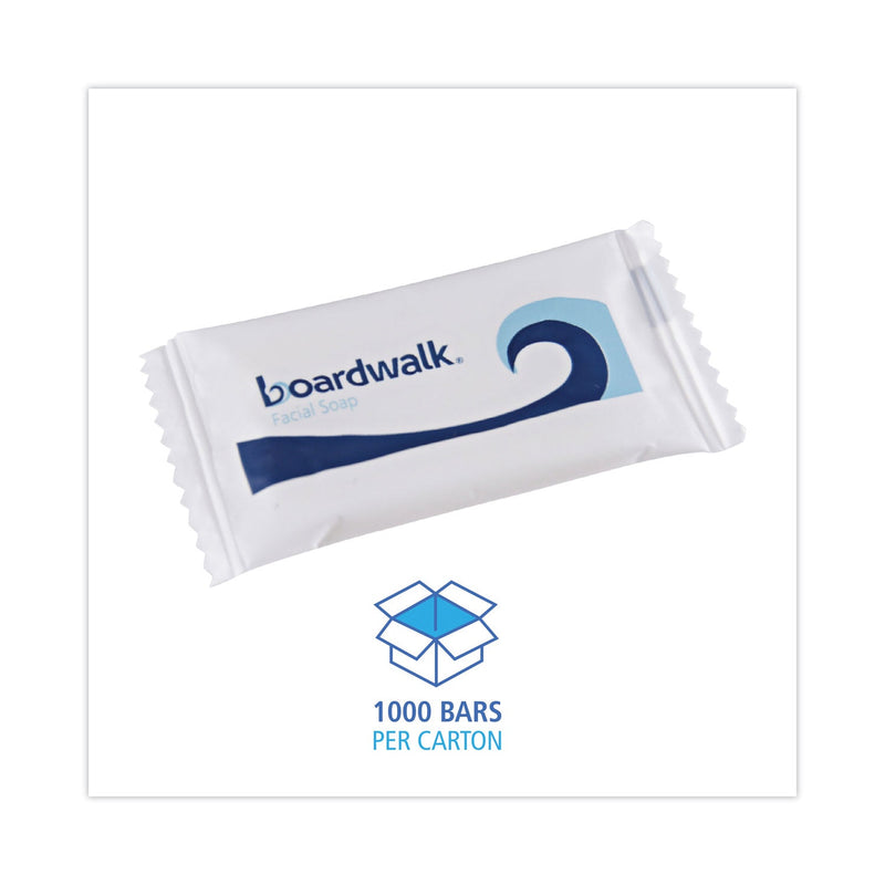 Boardwalk Face and Body Soap, Flow Wrapped, Floral Fragrance, # 1/2 Bar, 1000/Carton Boardwalk Face and Body Soap, Flow Wrapped, Floral Fragrance, # 1/2 Bar, 1000/Carton