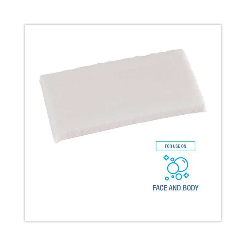 Boardwalk Face and Body Soap, Flow Wrapped, Floral Fragrance, # 1 1/2 Bar, 500/Carton Boardwalk Face and Body Soap, Flow Wrapped, Floral Fragrance, # 1 1/2 Bar, 500/Carton