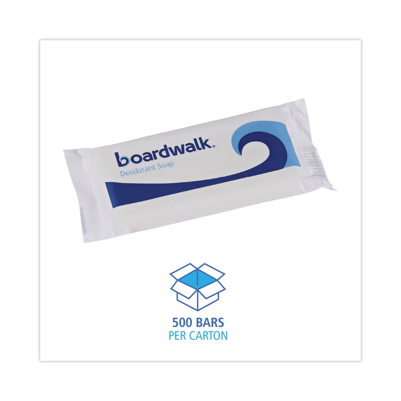 Boardwalk Face and Body Soap, Flow Wrapped, Floral Fragrance, # 1 1/2 Bar, 500/Carton Boardwalk Face and Body Soap, Flow Wrapped, Floral Fragrance, # 1 1/2 Bar, 500/Carton