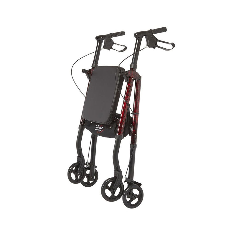 Rhythm Healthcare Aluminum 4 Wheel Rollator with Universal Height Adjustment Rhythm Healthcare Aluminum 4 Wheel Rollator with Universal Height Adjustment