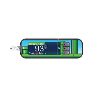 80s Gamer Sticker for Bayer Contour Next Glucometer 80s Gamer Sticker for Bayer Contour Next Glucometer