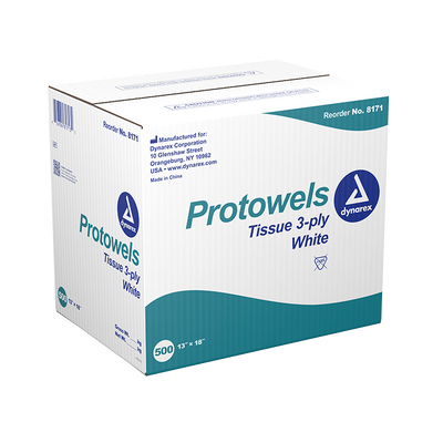 Dynarex Protowels, 13 x 18 - 3Ply (500 Count) Dynarex Protowels, 13 x 18 - 3Ply (500 Count)